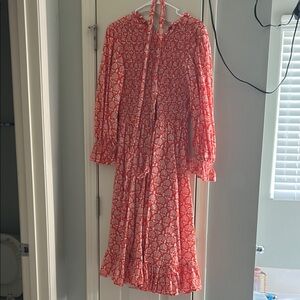 Floral Orange Women's Dress